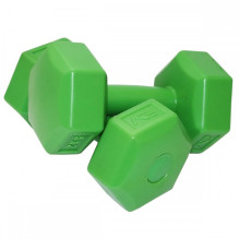 SportVida 2in1 GYM & Fitness Comfort Hexagonal Shape Dumbbell Set 2 * 2 KG Green SportVida 2in1 GYM & Fitness Comfort Hexagonal Shape Dumbbell Set 2 * 2 KG Green