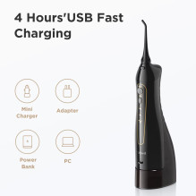 Riff RF-FW1 Wireless Portable IPX7 Irrigator 3-modes / 7 nozzles / 1400mAh / 5W / 300ml watertank Black
