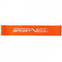 SportVida Fitness GYM Mini plėtimo guminė treniruočių juosta 600 * 50 * 1MM (10-15kg) oranžinė SportVida Fitness GYM Mini plėtimo guminė treniruočių juosta 600 * 50 * 1MM (10-15kg) oranžinė