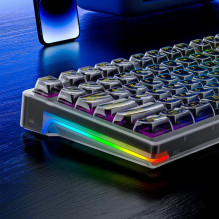 Aula F98 Pro Wireless &amp; Bluetooth 99 Keys 3In1 Hot-Swappable Mechanical Keyboard Black