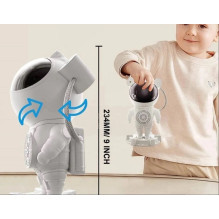 Riff Star Projector Galaxy Night Light - Astronaut Starry LED Lamp with Speaker / Remote Control / Timing / 360°Rotation