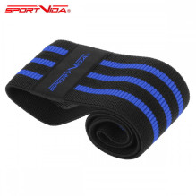 SportVida Fitness &amp; Crossfit High Resistance Band Fabric Rubber for buttock &amp; lower muscle 36*8cm Blue