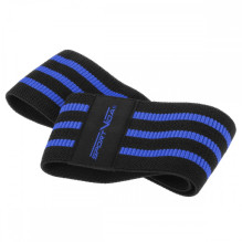SportVida Fitness &amp; Crossfit High Resistance Band Fabric Rubber for buttock &amp; lower muscle 36*8cm Blue