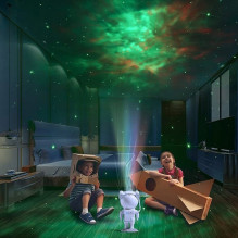 Riff Star Projector Galaxy Night Light - Astronaut Starry LED Lamp with Remote Control / Timing / 360°Rotation Magnetic 