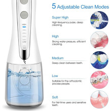 Riff HF2 IPX7 Wireless irrigator 300ml watertank / 5 tips / 5 modes White