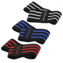 SportVida Fitness &amp; Crossfit High Resistance Band Fabric Rubber set (3pcs) 32-36-40*8cm Multi-Color