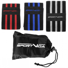 SportVida Fitness &amp; Crossfit High Resistance Band Fabric Rubber set (3pcs) 32-36-40*8cm Multi-Color