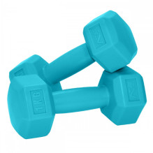 SportVida 2in1 GYM & Fitness Comfort Hexagonal Shape Dumbbell Set 2 * 1 KG Turquoise SportVida 2in1 GYM & Fitness Comfort Hexagonal Shape Dumbbell Set 2 * 1 KG Turquoise