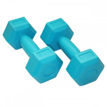 SportVida 2in1 GYM & Fitness Comfort Hexagonal Shape Dumbbell Set 2 * 1 KG Turquoise SportVida 2in1 GYM & Fitness Comfort Hexagonal Shape Dumbbell Set 2 * 1 KG Turquoise