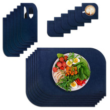 VILSTO Felt Fabric Place Mats (18 Piece Set) Blue VILSTO Felt Fabric Place Mats (18 Piece Set) Blue