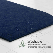 VILSTO Felt Fabric Place Mats (18 Piece Set) Blue VILSTO Felt Fabric Place Mats (18 Piece Set) Blue