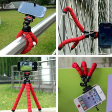 Riff TRIP Universal Flexible soft Tripod holder for Phones / Cameras (max.18 cm) Red Riff TRIP Universal Flexible soft Tripod holder for Phones / Cameras (max.18 cm) Red