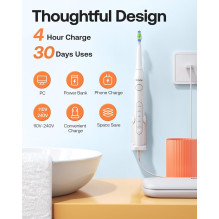 Bitvae D2 Electric toothbrush x8 brushes / travel case / holder / cable Pink Bitvae D2 Electric toothbrush x8 brushes / travel case / holder / cable Pink