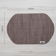 VILSTO Dining Table Place Mats, PVC Table Protector Heat Resistant, Plastic Tablecloth (4 Piece Set) Brown VILSTO Dining Table Place Mats, PVC Table Protector Heat Resistant, Plastic Tablecloth (4 Piece Set) Brown