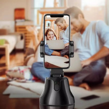 Riff AI-01 universalus belaidis 360 laipsnių sukimosi automatinis objektų sekimo laikiklis su programėle, juodas Riff AI-01 universalus belaidis 360 laipsnių sukimosi automatinis objektų sekimo laikiklis su programėle, juodas