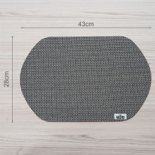 VILSTO Dining Table Place Mats, PVC Table Protector Heat Resistant, Plastic Tablecloth (4 Piece Set) Grey VILSTO Dining Table Place Mats, PVC Table Protector Heat Resistant, Plastic Tablecloth (4 Piece Set) Grey