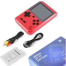 „Riff Retro Mini Sup 400 Games“ vaizdo žaidimų konsolė, raudona „Riff Retro Mini Sup 400 Games“ vaizdo žaidimų konsolė, raudona