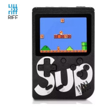 „Riff Retro Mini Sup 400 Games“ vaizdo žaidimų konsolė, juoda „Riff Retro Mini Sup 400 Games“ vaizdo žaidimų konsolė, juoda