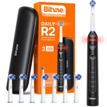 Bitvae R2 Electric toothbrush x8 brushes / travel case / cable Black