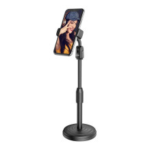 iKaku KSC-322 BOYUAN 360° rotation Universal mobile phone live desctop stand holder Black iKaku KSC-322 BOYUAN 360° rotation Universal mobile phone live desctop stand holder Black
