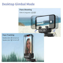 Riff Q18 Universal Smart tracking desctop tripod Gimbal Stabilizer with 1-Axe with BT4.2 / 360° rot. Black