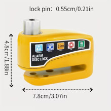 Riff LOCK07 Universal Alarm disc brake lock Bicycles / E-Scooters / Tricycles / Strollers Yellow Riff LOCK07 Universal Alarm disc brake lock Bicycles / E-Scooters / Tricycles / Strollers Yellow