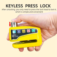 Riff LOCK07 Universal Alarm disc brake lock Bicycles / E-Scooters / Tricycles / Strollers Yellow Riff LOCK07 Universal Alarm disc brake lock Bicycles / E-Scooters / Tricycles / Strollers Yellow