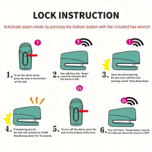 Riff LOCK07 Universal Alarm disc brake lock Bicycles / E-Scooters / Tricycles / Strollers Yellow Riff LOCK07 Universal Alarm disc brake lock Bicycles / E-Scooters / Tricycles / Strollers Yellow