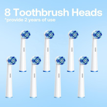 Bitvae R2 Electric toothbrush x8 brushes / travel case / cable White Bitvae R2 Electric toothbrush x8 brushes / travel case / cable White