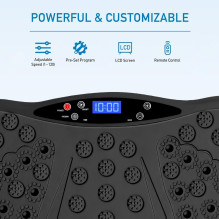 Riff EX150 Vibration plate (1-120 speed) / remote control / LCD screen / Pre-Set program Riff EX150 Vibration plate (1-120 speed) / remote control / LCD screen / Pre-Set program