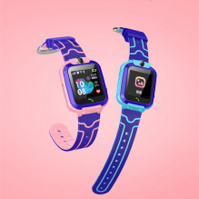 Riff Q12 See Me Wi-Fi / Sim GPS Tracking Kids Watch with Voice Call &amp; Chat Camera Pink