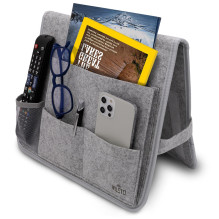 VILSTO Felt Bedside Storage Caddy, Bed Organiser Storage, Hanging Organiser, Bedside Organiser, Remote Control Holder, M VILSTO Felt Bedside Storage Caddy, Bed Organiser Storage, Hanging Organiser, Bedside Organiser, Remote Control Holder, M