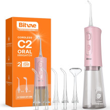 Bitvae C2 Irrigator 260ml water tank / x6 nozzles / 3 modes / 30-100PSI Pink