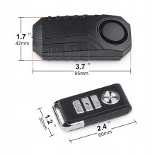 Arruzzo L47F Universal anti-theft alarm for bike with Remote Control Arruzzo L47F Universal anti-theft alarm for bike with Remote Control