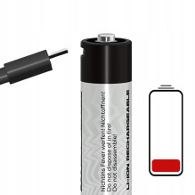 Liibattaries Fast cable with 4 x USB-C dedicated to LITHIUM-ION Batteries (19cm)
