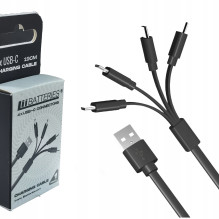 Liibattaries Fast cable with 4 x USB-C dedicated to LITHIUM-ION Batteries (19cm)