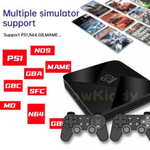 Riff GAMEBOX B-01 Game Console Mini TV Box with 30000 Games 64 Gb Black