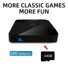 Riff GAMEBOX B-01 Game Console Mini TV Box with 30000 Games 64 Gb Black