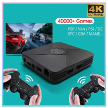„Riff GAMEBOX B-01“ žaidimų konsolė, mini TV dėžutė su 30 000 žaidimų, 64 GB, juoda