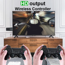RIFF PK-09 Lite HDMI Retro Mini 4K Game Console Linux 4100 Video Player Game Console with Wireless Controllers 64GB Blac