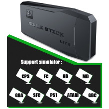 RIFF PK-09 Lite HDMI Retro Mini 4K Game Console Linux 4100 Video Player Game Console with Wireless Controllers 64GB Blac