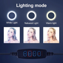 Riff HX360 36cm LED Light Ring 13W with Smartphone holder + remote Black Riff HX360 36cm LED Light Ring 13W with Smartphone holder + remote Black