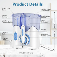 Riff HF9 Irrigator station 45W / 12 nozzles / 6 cleaning modes / 800ml water tank / 5-110 PSI Riff HF9 Irrigator station 45W / 12 nozzles / 6 cleaning modes / 800ml water tank / 5-110 PSI