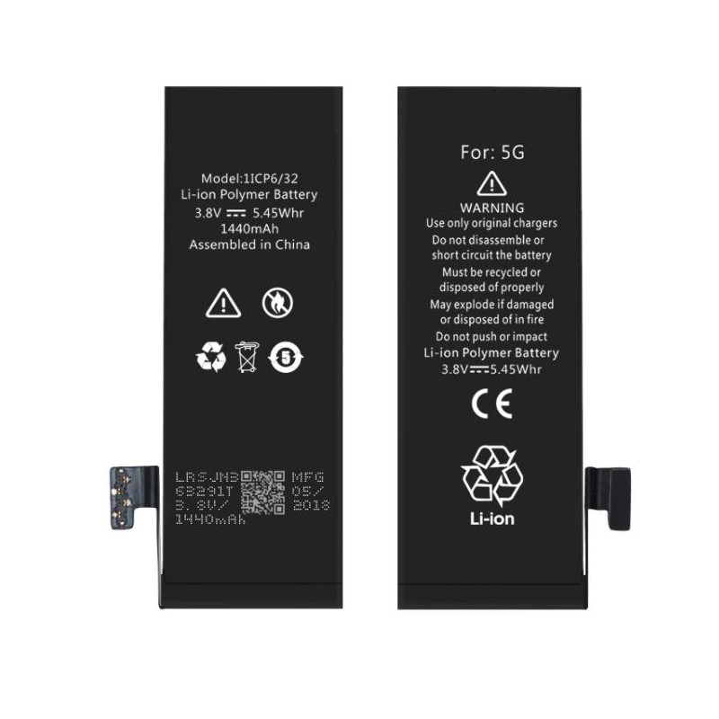 Riff 616-0613 Analog Battery for iPhone 5 Li-Ion 1440mAh