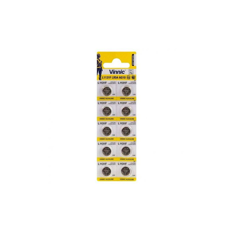 Vinnic AG10 Tablet battery in blister package 1.5v (10 pcs)