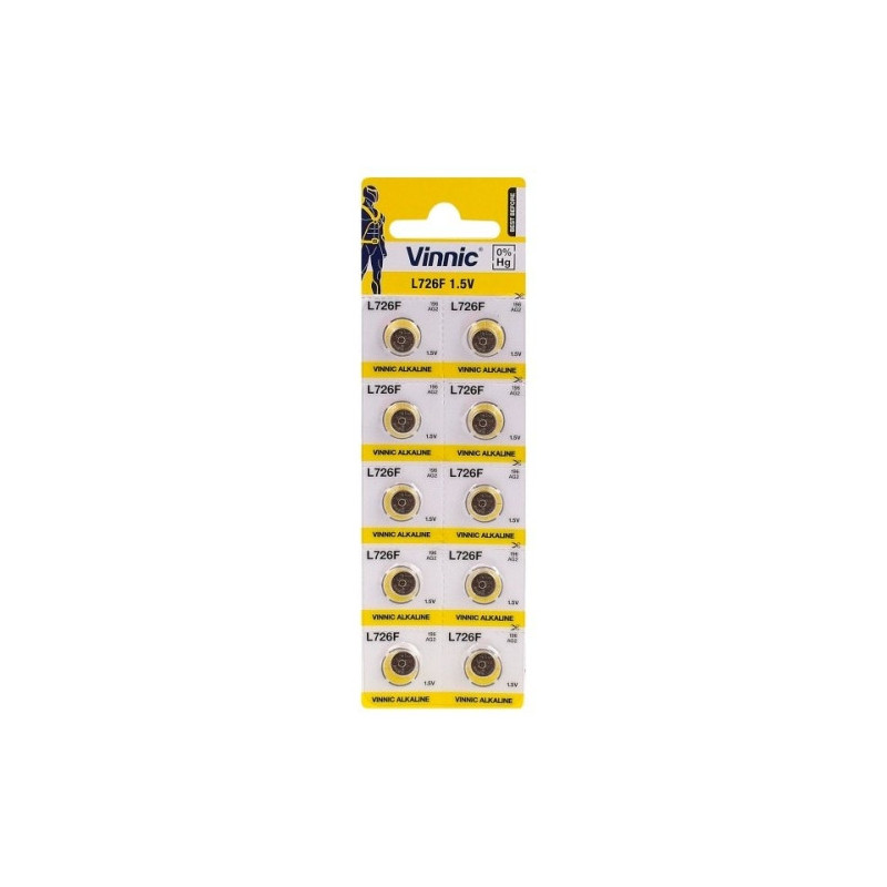 Vinnic AG2 Tablet battery in blister package 1.5v (10 pcs)