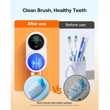 Bitvae X122 Universal Toothbrush sterilizer with LED smart screen 1800mAh White Bitvae X122 Universal Toothbrush sterilizer with LED smart screen 1800mAh White