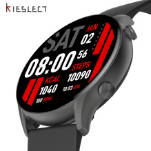 „Kieslect Kr“ išmanusis laikrodis su fintess / sekikliu / širdies ritmo ir Sp02 monitoriumi 1,32 colio AMOLED / juodas