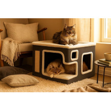 ZW2K House for cats max 2kg 2-levels ZW2K House for cats max 2kg 2-levels