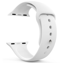„Riff Classic“ silikoninis dirželis, skirtas „Apple Watch“ serijai 42 / 44 / 45 mm, baltas